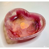Kleine Herz-Schmuckschale von StarryNightResin