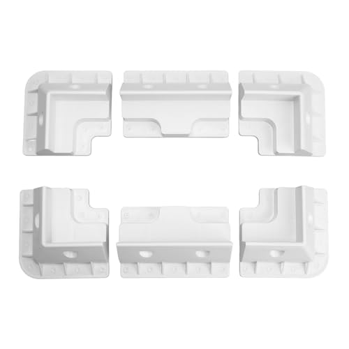 6pcs Solar Panel Dach Eckhalterung Bohrer ABS Plastik Anti -Aging für Wohnmobilboot (White) von Starrypxl