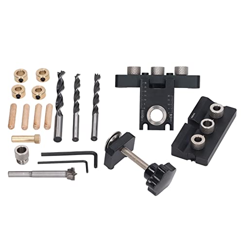 Aluminiumlegierung Doweling Jig Drill Kit Verstellbarer Tiefe Dübel Guide für präzise Holzbearbeitung und Schränke Aluminiumlegierung Doweling Jig Drill Kit Verstellbarer Tiefe Dübel Guide für präzise Holzbearbeitung und Schränke von Starrypxl