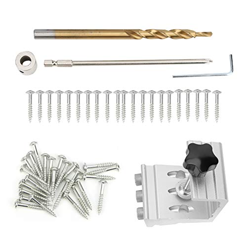 Aluminiumlegierung Punch Locator Drill Guide Tool Professionelles Holzbewerkungspositionierungs -Doweling -Jig für Holzarbeiter DIY Home Dekoration 2.9x2,6 Zoll mit Bohrer Aluminiumlegierung Punch Locator Drill Guide Tool Professionelles Holzbewerkungspositionierungs -Doweling -Jig für Holzarbeiter DIY Home Dekoration 2.9x2,6 Zoll mit Bohrer von Starrypxl