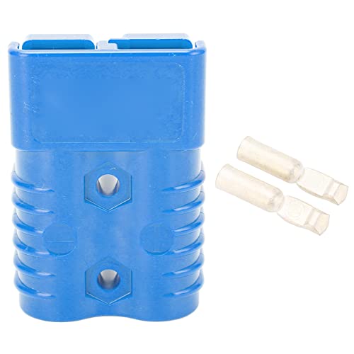 Batterie-Stromanschlussstecker mit Klemme SB175A, Hochleistungs-Schnelltrennkabelstecker für Gabelstapler, Boote, langlebiges Schlagmaterial, 600 V, 175 A, 1 Stecker, 2 Klemmen (Blau) von Starrypxl