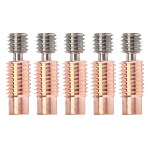 Bimetaler Wärmebreite hoher Leistung All Metal Heatbreak für 3D -Drucker Prusa I3 MK3 MK3S Legierung Kupfermaterial 5pcs Set (Fadenstil) von Starrypxl