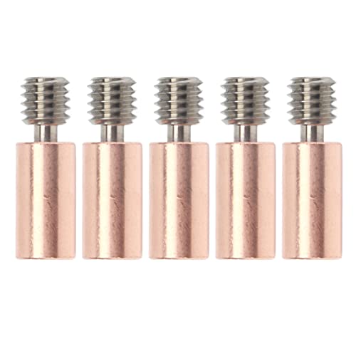 Bimetaler Wärmebreite hoher Leistung All Metal Heatbreak für 3D -Drucker Prusa I3 MK3 MK3S Legierung Kupfermaterial 5pcs Set (Glattes Stil) von Starrypxl