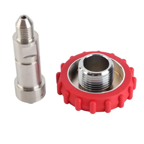CO2-Zylinder-Adapter Edelstahl G5/8 bis 7/16 20 Gewinde-Stecker für CO2 aufblasbare Flaschen-Fitting langlebig von Starrypxl