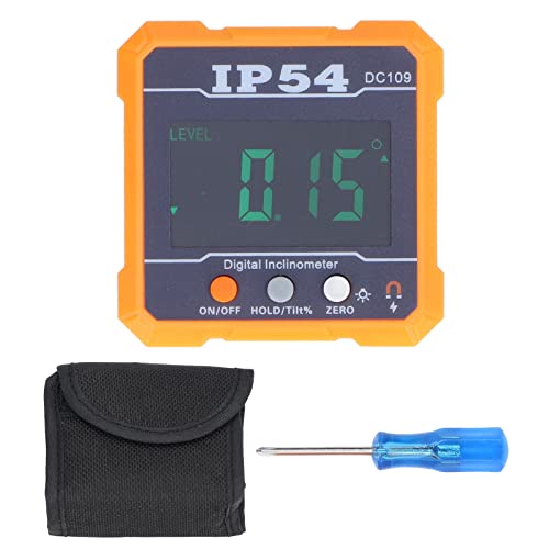 Digital Neigungsmesser Magnetpegel -Winkel -Finder -Werkzeug mit automatischer Abschaltung für s Baustationstechnik ABS -Material 4x90 ° Messbereich von Starrypxl