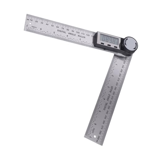 Digitalwinkel -Finder -Protraktor -Lineal Edelstahl Elektronisches Goniometer mit LCD -Display für Holzbearbeitung und Konstruktionsmessungen 10 390 mm von Starrypxl