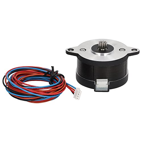 Extruder -Stepper -Motor 36 mm 1,8 Winkel 2 Phasenrunde Edelstahl High Torsion für 2,4 Ender 3 CR10 3D -Drucker mit 1meter -Kabel von Starrypxl