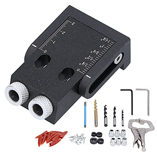 Pocket Hole Jig 15 Grad Holzbearbeitungsführung Schräg Bohranwinkelloch -Locator -Werkzeug 39pcs Aluminiumlegierung Kit für Holzarbeiter Carpenters DIY -Enthusiasten Pocket Hole Jig 15 Grad Holzbearbeitungsführung Schräg Bohranwinkelloch -Locator -Werkzeug 39pcs Aluminiumlegierung Kit für Holzarbeiter Carpenters DIY -Enthusiasten von Starrypxl