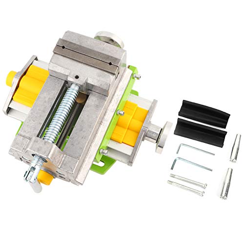 Querschiebe-Bohr klemme Heavy Duty 2-Wege-X-Y-Achsen-Bank-Klemme mit abnehmbaren Silikon-Pads für Holz bearbeitung Metall bearbeitung Aluminium-Kiefer breite 37mm Weg X 80mm Y 67mm von Starrypxl