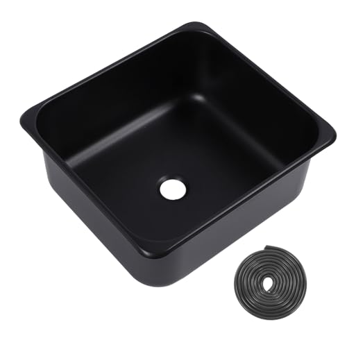 RV Küchenspüle 304 Edelstahl 13.78x12.6x5,91 Zoll Tropfen in Einzelschalenwaschbecken mit 40 -mm -Abflussauslass für Caravan -Bootsfahrzeugwagen LKW von Starrypxl