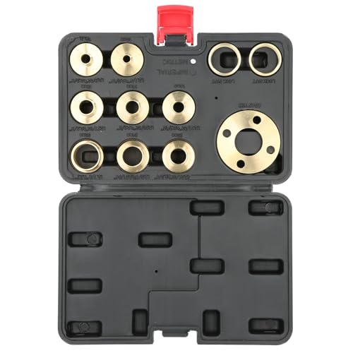 Router Template Guide Kit 11pcs Messing Router Guides mit Lock -Nut -Apter für Holzbearbeitung Präzisions -Routing -Schwalbenschwanz und Scharniermahlen lebiger von Starrypxl