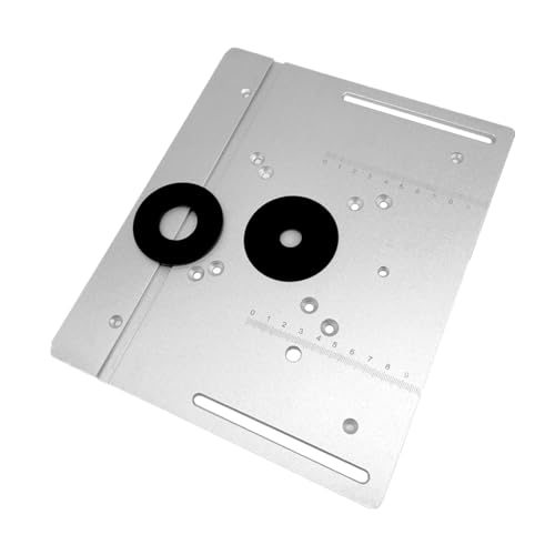 Router Tisch Insert Platte Aluminium Legierung Silber für Holzbearbeitung Bank Fräsen Trimmen Maschine Router Tisch Insert Platte Aluminium Legierung Silber für Holzbearbeitung Bank Fräsen Trimmen Maschine von Starrypxl