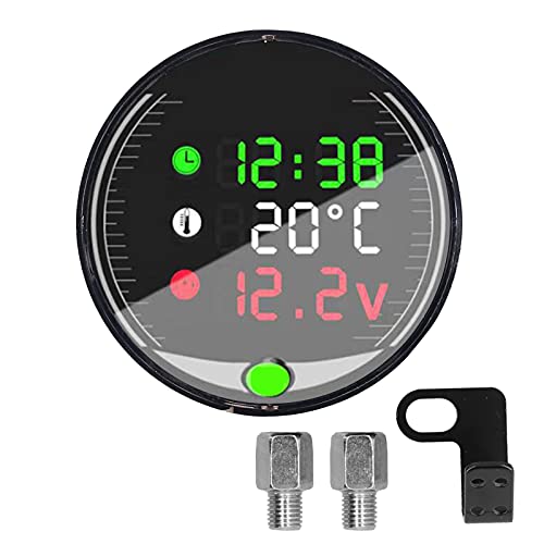 STARRYPXL LED-Motorradspannungsmeter Umgebungstemperaturmesser Chronographen 9‑24V Universal Digital Display Multifunktions-Dashboard-Zubehör für verbesserte Fahrerlebnisse STARRYPXL LED-Motorradspannungsmeter Umgebungstemperaturmesser Chronographen 9‑24V Universal Digital Display Multifunktions-Dashboard-Zubehör für verbesserte Fahrerlebnisse von Starrypxl