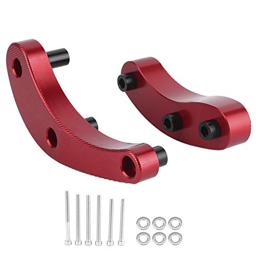 STARRYPXL MOTOR CASE Slider Crash Protection Pad Cover CNC Aluminium -Legierung S1000RR 2019 2020 Schwarzes Dauerhaftes Design Ideales Motorradsicherheitszubehör (Red) von Starrypxl