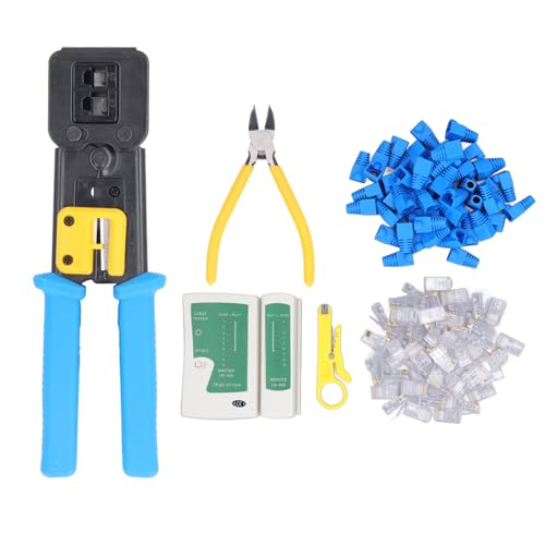 STARRYPXL NETZUNGSREPRECHE -KIT 6P8P CRIMP -Werkzeug Crimper Stripper Drahtschneider Tester Kristallkopf Set Effiziente Wartungslösung STARRYPXL NETZUNGSREPRECHE -KIT 6P8P CRIMP -Werkzeug Crimper Stripper Drahtschneider Tester Kristallkopf Set Effiziente Wartungslösung von Starrypxl