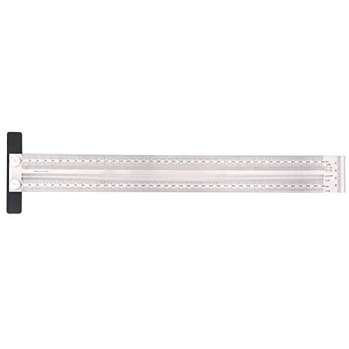 STARRYPXL SCRIBING LULLER 400mm Leitungsmarkierungswinkel Quadrat Werkzeug Präzision Messung Tischtischwerkzeug Langlebige Design ideales Holzbearbeitungsprojekte von Starrypxl