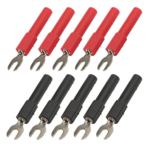 STARRYPXL SPADE -Stecker 4 mm Breite U Typ Low Loss Fork Spade -Stecker für Multimeter elektronische Anwendungen 30VAC -60VDC 36A STARRYPXL SPADE -Stecker 4 mm Breite U Typ Low Loss Fork Spade -Stecker für Multimeter elektronische Anwendungen 30VAC -60VDC 36A von Starrypxl