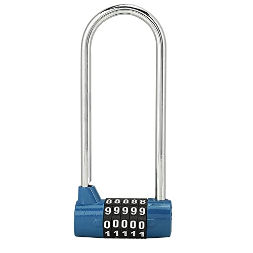 STARRYPXL ZINK -Legierung u Form Kombination Ziffer Passwort Code Sperre extra lange Schranktür Vorhängeschloss (Blue) von Starrypxl
