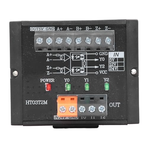 Signalwandlermodul 3 Kanal TTL EIA422 423 Eingang NPN PNP HTL TTL -Ausgang für Encoder PLC Hochgeschwindigkeitszähler Industrielle Automatisierung (5V) von Starrypxl