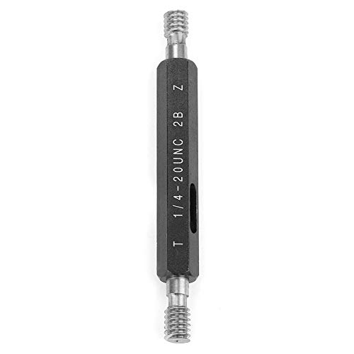 Stahl -Gage -Gewinde -Stecker 2B Standard US -Einheiten Präzisionsmesswerkzeug für die interne Gewindegröße Inspektionslager Stahl 15 39g (1/4-20unc) von Starrypxl