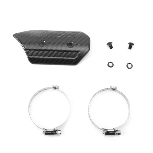 Starr ypxl Kohlefaser-Auspuff-Midpipe-schild-Kit Universal-Fit-Langlebiges Leichtbau-Design Hoch leistungs schutz für Motorräder Starr ypxl Kohlefaser-Auspuff-Midpipe-schild-Kit Universal-Fit-Langlebiges Leichtbau-Design Hoch leistungs schutz für Motorräder von Starrypxl