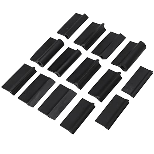 Starr ypxl Kontur-Schleif griff Set 14 Stück 3 Formen Gummi Schwarz Flexibles Polier werkzeug Ideale Holz bearbeitungs projekte von Starrypxl