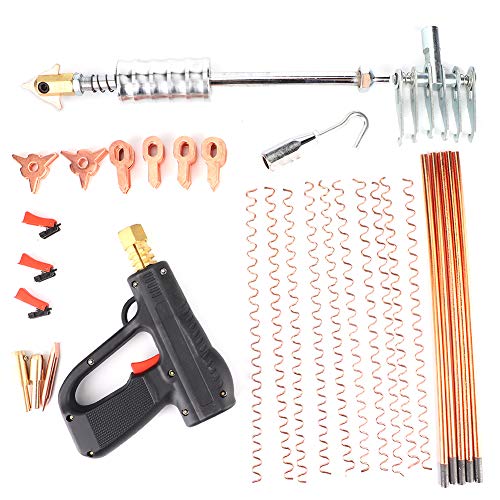 Starrypxl Dent Puller Stud Welder Kit 86pcs Auto Car Spot Repair Device Stud Welding Hammer Gun Tool Professional Grade for Efficient Bodywork Restoration von Starrypxl