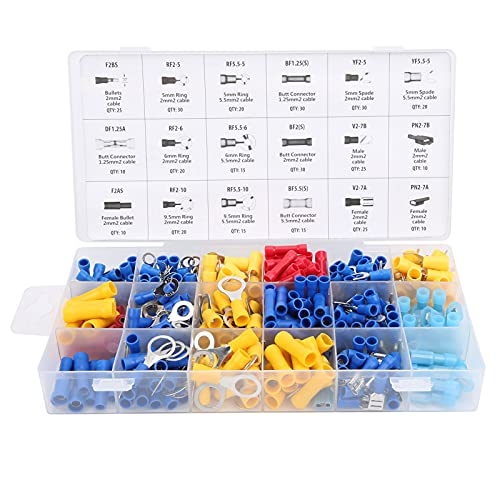 Starrypxl ELEKTRISCHER KIT 360PCS Universal Messing Fork Sortiment Vehikel Reparatur langlebiger vielseitiger Anschlüsse Starrypxl ELEKTRISCHER KIT 360PCS Universal Messing Fork Sortiment Vehikel Reparatur langlebiger vielseitiger Anschlüsse von Starrypxl