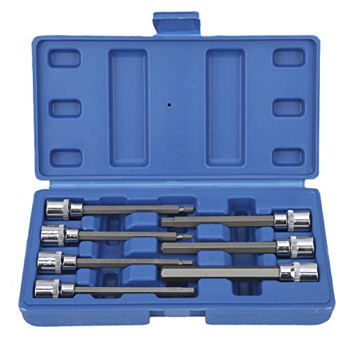 Starrypxl -HEX -Schlüsselschlüssel Bit -Buchse Set 7pcs 3/8 -Zoll -Quadrat Extra Long Vanadium Stahl Home Car Reparatur Langlebige Werkzeuge Starrypxl -HEX -Schlüsselschlüssel Bit -Buchse Set 7pcs 3/8 -Zoll -Quadrat Extra Long Vanadium Stahl Home Car Reparatur Langlebige Werkzeuge von Starrypxl