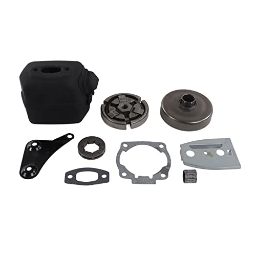 Starrypxl Kettensägenablöhne Schalldämpfer Clutch Drum Montage Premium Hochleistungs -Ersatzteile Kit mit Schalldämpferhalterung und Lager für 55 51 50 Kettensägen ideal für Forstwirtschaft Starrypxl Kettensägenablöhne Schalldämpfer Clutch Drum Montage Premium Hochleistungs -Ersatzteile Kit mit Schalldämpferhalterung und Lager für 55 51 50 Kettensägen ideal für Forstwirtschaft von Starrypxl