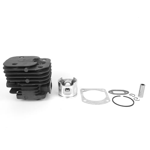 Starrypxl Kettensägenzylinderkolbenbaugruppe Präzisionsmotor Teil hohe Leistung lebiger Aluminiumlegierung Ersatz für 61 Benzinkettensägen -Hardware -Tools Zubehör von Starrypxl