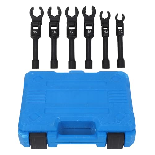 Starrypxl Krähen Fuß schlüssel Set 6PCS 1/2 Zoll 3/8-Zoll-Antriebe metrisch 180 ° Flexible Kopfs ch rauber Nussschlüssel-Nuss-Entfernungs werkzeug vielseitig langlebig, ideal für von Starrypxl