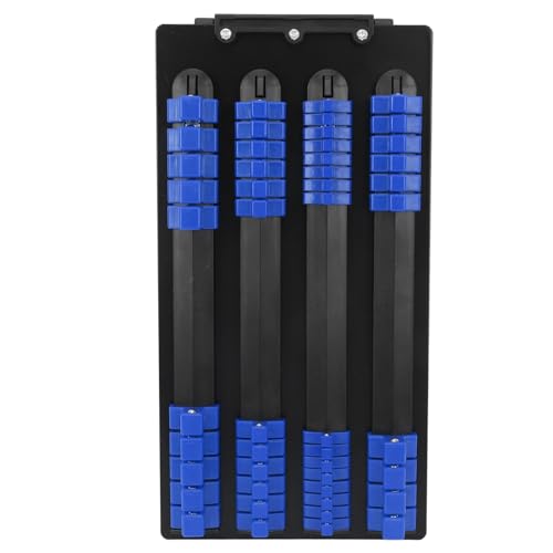 Starrypxl Socket Organizer Tray 48 Piece 1/2 Inch 14 Clips 3/8 Inch 18 Clips 1/4 Inch 16 Clips Portable Rail Holder Handle Blue Ideal Tool Storage Solution (Blue) von Starrypxl