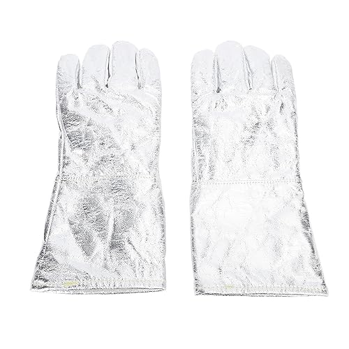 Starrypxl Wärme -Aluminisierte Schweißhandschuhe feuerfeste Flammschutzmittel für hoch bis temperaturindustrielle Anwendungen von Starrypxl