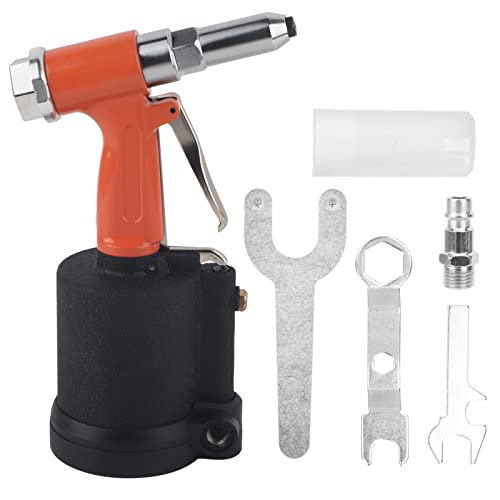 Starrypxl hydraulisch pneumatische Nietpistole KP703 Industrielle Luftversorgungen Orange Schwarzes Stil Japonais lebige effiziente Nietwerkzeuge Ideale schwere Anwendungen (I style) von Starrypxl