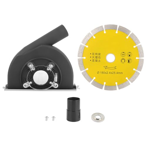 Staubabdeckungswinkelschleifer Schneidhaube Q180 Schneiden von 180 Sägen Blatt Schutzsatz für Winkelschleife 150 180 mit verstärkter Staubabsorptionsrate von Starrypxl