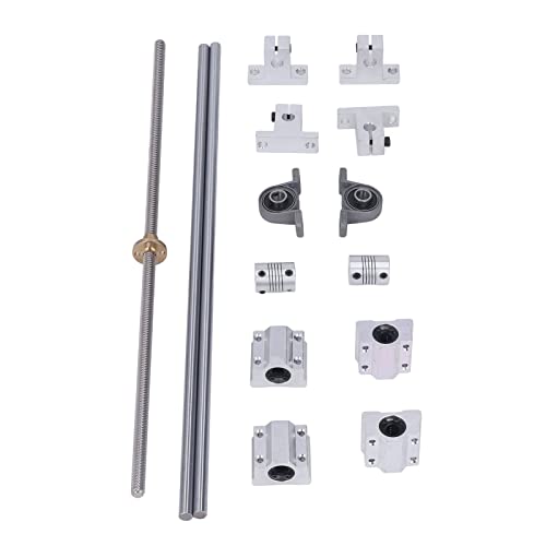 T8 Bleischritt -Kit 350 mm horizontale optische Achsen 8mm Doppelschienenwellenstütze mit Kissenblocklagern für 3D -Druck CNC -Maschinerie Industrieanwendungen langlebiger Stahl T8 Bleischritt -Kit 350 mm horizontale optische Achsen 8mm Doppelschienenwellenstütze mit Kissenblocklagern für 3D -Druck CNC -Maschinerie Industrieanwendungen langlebiger Stahl von Starrypxl