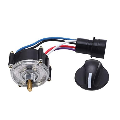 Throttle Motor Knob with Handle ABS Alloy Steel Rotary Control Replacement for Caterpillar Excavator Model 1060107 (Round Plug) von Starrypxl