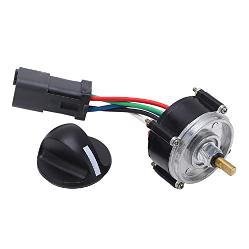 Throttle Motor Knob with Handle ABS Alloy Steel Rotary Control Replacement for Caterpillar Excavator Model 1060107 (Square Plug) von Starrypxl