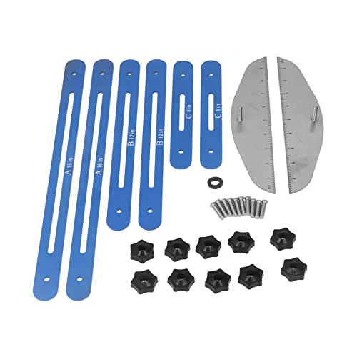Treppenstufe Template -Tool 11 bis 60 Zoll für Risers Regal Trockenbaublau -Schriftzeichen Messung (Blue) von Starrypxl