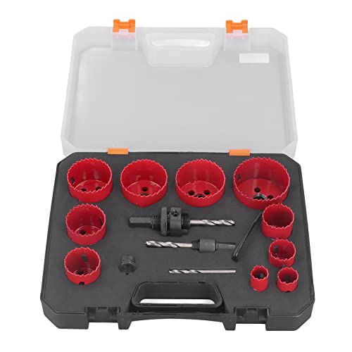 Universal Lochsäge Kit 3/4in bis 2 1/2in HSS -Störungsbohrzubehör für Metallholzholz Plastikschneide von Starrypxl