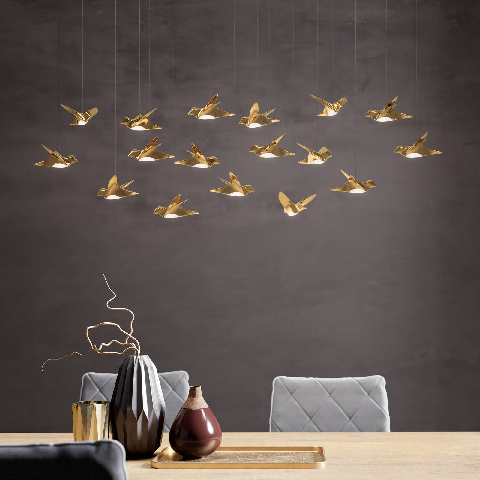 EGLO Stars Of Light LED-Hängelampe Paratebueno messing 17-fl EGLO Stars Of Light LED-Hängelampe Paratebueno messing 17-fl von Stars of Light