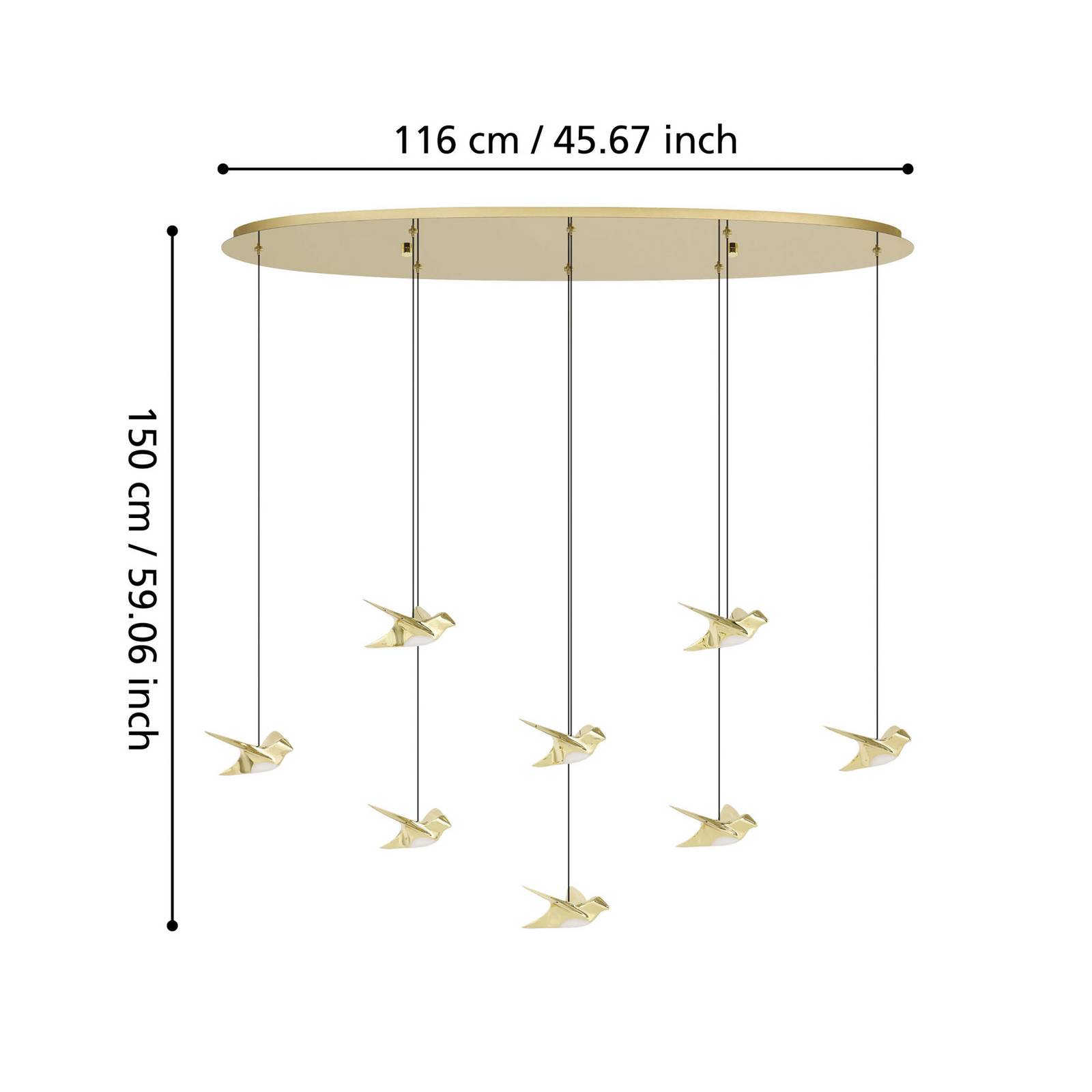 EGLO Stars Of Light LED-Hängelampe Paratebueno messing 8-fl. EGLO Stars Of Light LED-Hängelampe Paratebueno messing 8-fl. von Stars of Light