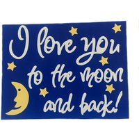 Ich Liebe Dich Zum Mond Und Zurück Magnet Küche Kühlschrank Dekor von StarsAndMoreByHeike