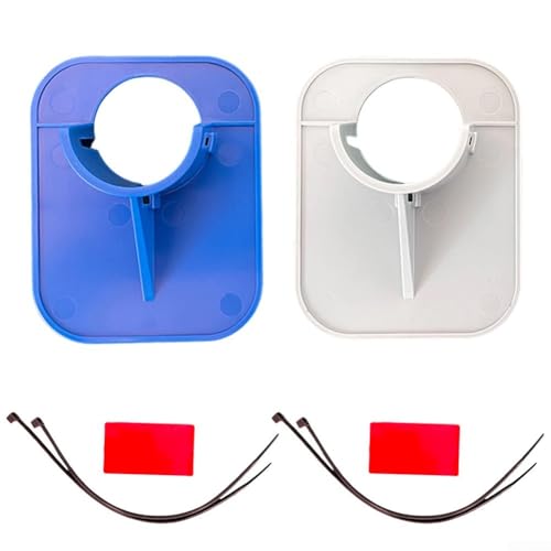 2 Poolschlauchhalter für 26 38 mm Schläuche, starke Unterstützung für Filtersysteme (blau + grau) von Startbuymore