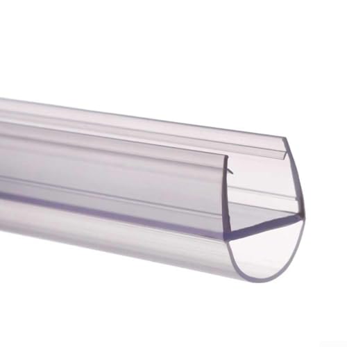 2 Stück Gummi-Duschtürdichtung, 50 cm Länge, mit Wasserabweiserstreifen, 6/8/10/12/15 mm, Ersatzdichtung für Glasduschtüren, um Wasseraustritt zu verhindern (12 mm) von Startbuymore