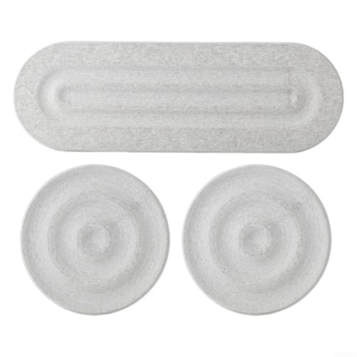 3 x wasserabsorbierende Steinuntersetzer Kieselgur-Tabletts für stilvolle Organisation zu Hause (grau) von Startbuymore