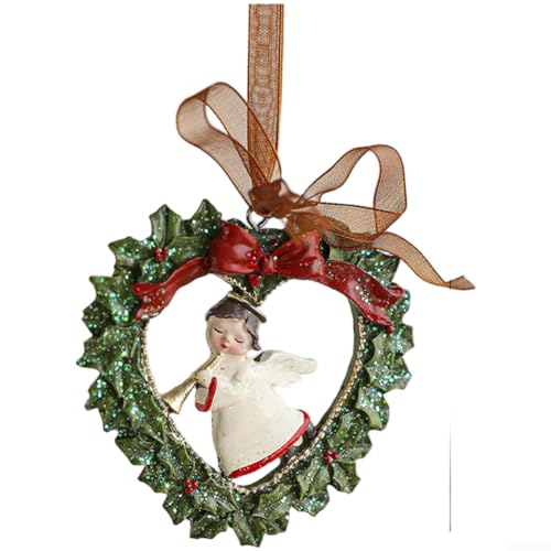 3D-Harzglocke Ornament mit klassischem Retro-Stil für Weihnachtsbaum-Hängedekoration in saisonalen Feiertagseinstellungen (F) von Startbuymore