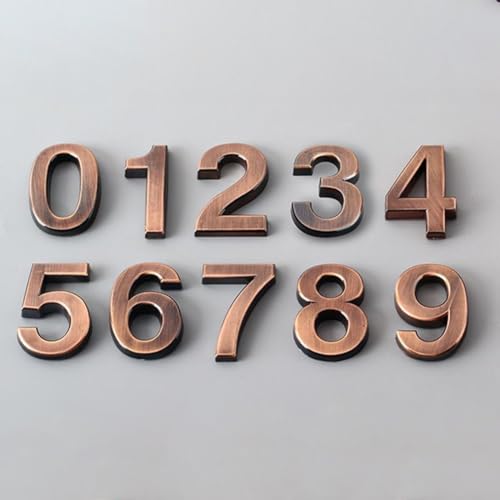 3D-Hausnummernschild aus ABS-Kunstharz, perfekt für Briefkästen, Türen und Geschäftsplätze (5) von Startbuymore