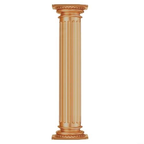 3D Römische Säule Wandaufkleber für TV-Hintergrund und Sofa-Bereich, wasserdichtes PVC, abnehmbar und geeignet für Zuhause, Büro, Café, Bar und Buchladen (LMZ-005) von Startbuymore